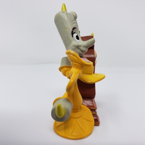 Disney Beauty & The Beast Lumiere Cogsworth Toy Figure - Picture 8 of 16